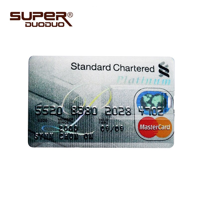 Carta di credito Master carte di credito visa American Express USB Flash Drive pen Drive 64GB 32G 8G 16G usb banca scheda di Memoria Spiedi drive pen: 128GB / M2 GRAY