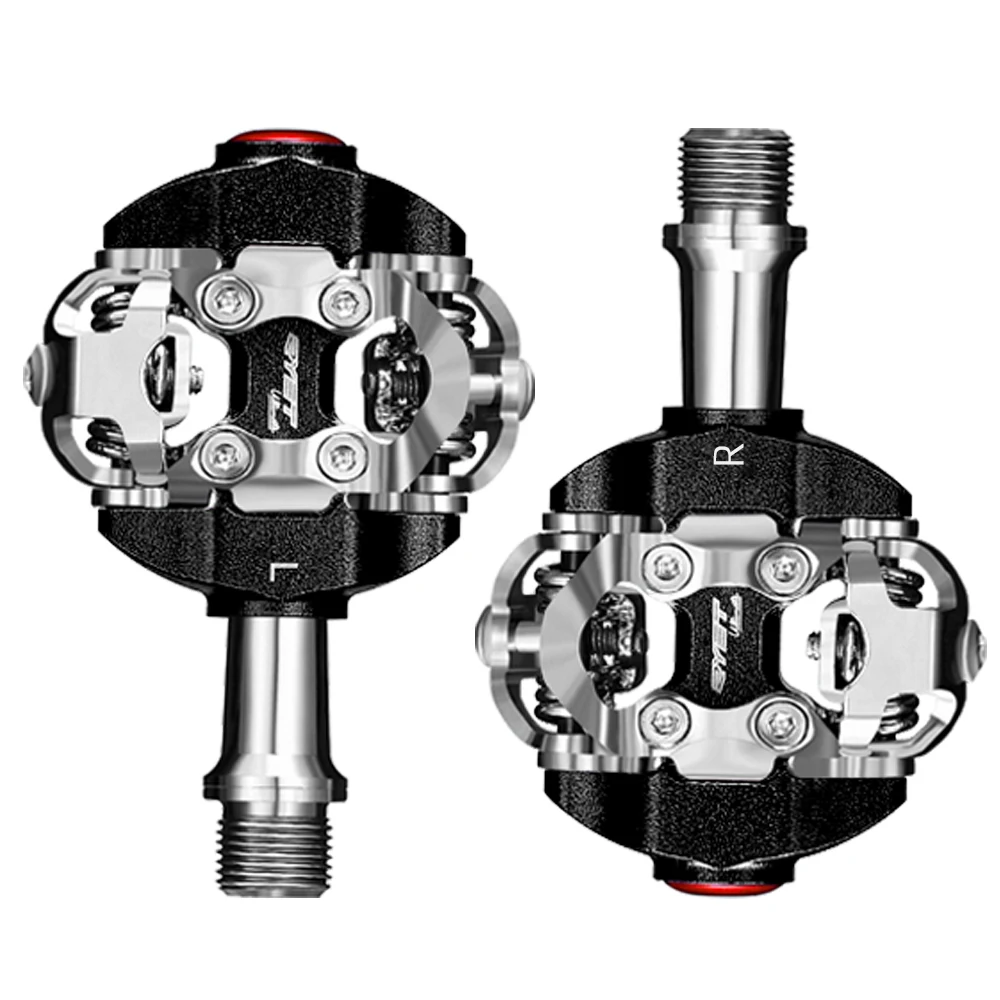 RYET MTB Pedal SPD Clipless Ultralight Mountain Bike Pedals Bicycle Dual Platform Footboard Clipless Cycling Bike Parts: WHITE