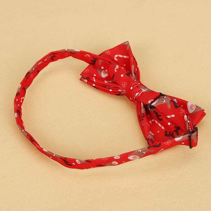 Menn & #39 ;s julesløyfe bomull festival tema slips snøfnugg juletre mønster herre sløyfe julefest for menn