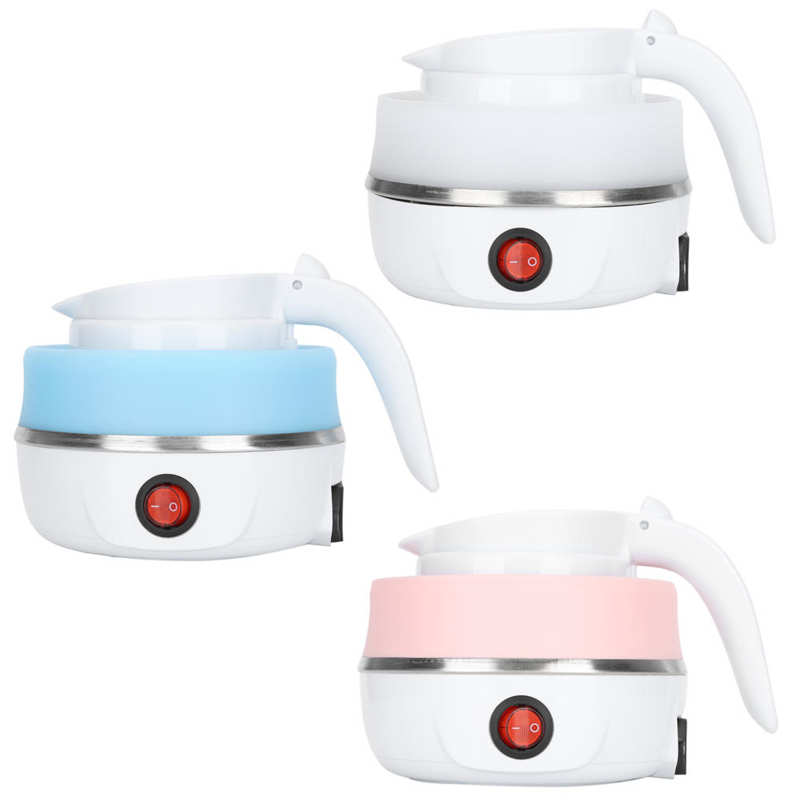 Silicone Water Kettle Mini Folding Water Boiler Electric Kettles Portable Travel Coffee Milk Heated Tourist Teapot