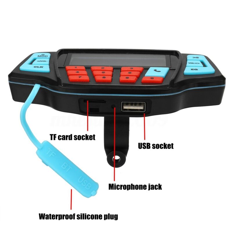 Motorfiets Audio Handsfree Bluetooth Stereo Speakers FM Radio Sound Systeem Accessoires Waterdichte Motor MP3 Muziekspeler