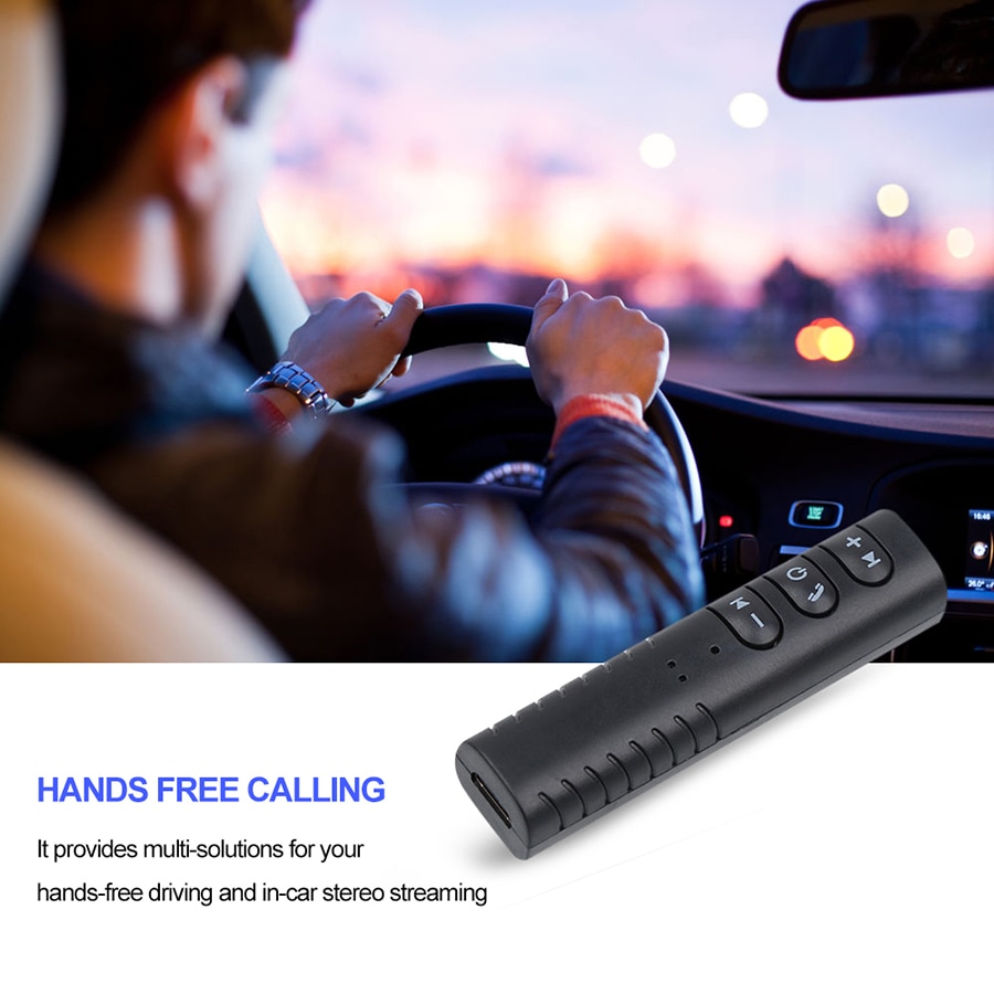 Adaptateur mains-libres Bluetooth avec clip, Jack 3.5mm, sans fil, récepteur Audio, écouteurs de Sport, musique, pour Huawei Xiaomi, autoradio