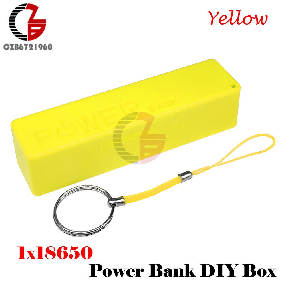 1x 2x 18650 usb powerbank batterioplader gør-det-selv-boks etui mobil esp 32 esp 32s strømforsyning lademodul skjold til iphone: 1x 18650 gule