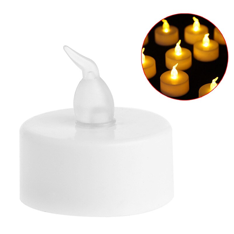 6pcs LED Glow in the Dark Candles Householed Velas Led Battery-Powered Flameless Candles Home Decoartion Toys For Children