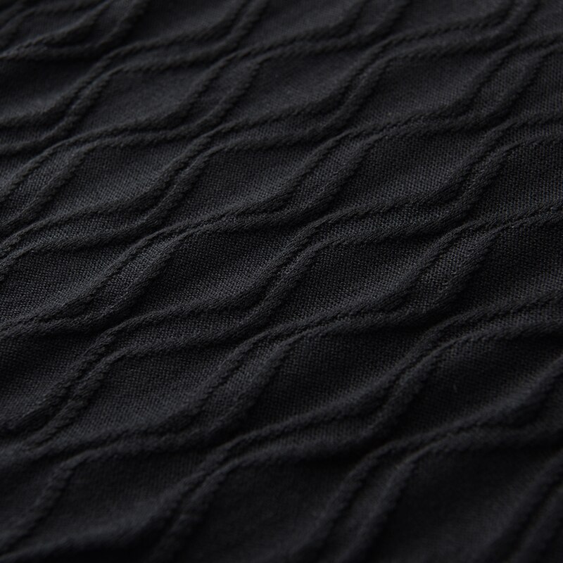 Suéter de cuello alto de invierno Para Hombre, Slim Fit negro con personalidad de diamante, de entramado, Chompas Para Hombre, jerséis Para Hombre