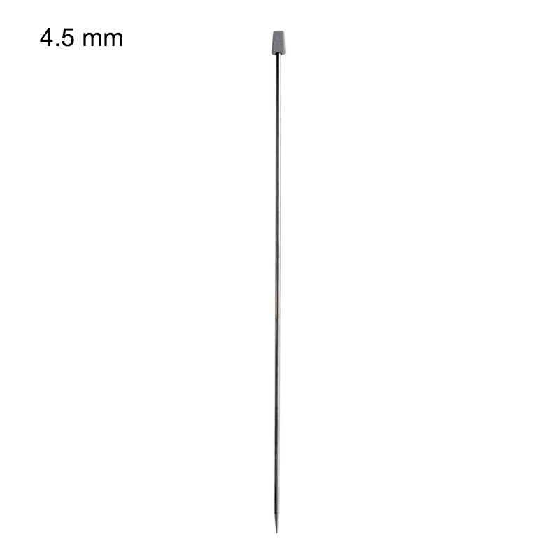 1Pair 35CM Multi Purpose Crochet Hook DIY Sewing Tools Stainless Steel Silver Sweater Weaving Needle Knitting Needles: 4.5mm