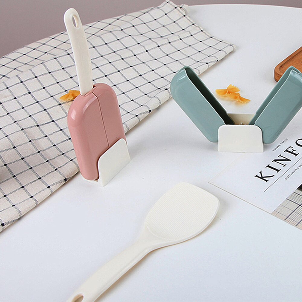 Automatic Open And Close Standing Meal Spoon Dust Cover Hanging Rice Spoon Storage Rack Kitchen Tools Household Gadgets
