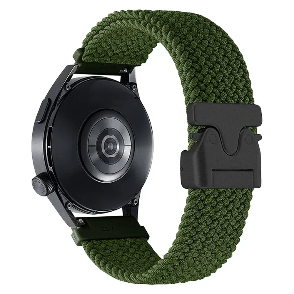 20 mm 22 mm nylon sportband voor AMAZFIT BIP 6 5 GTS 4 mini GTS/GTR 4 3 2E ademende armband BALANS 2 actieve 2 Stratos 3 band: Red black / 14mm