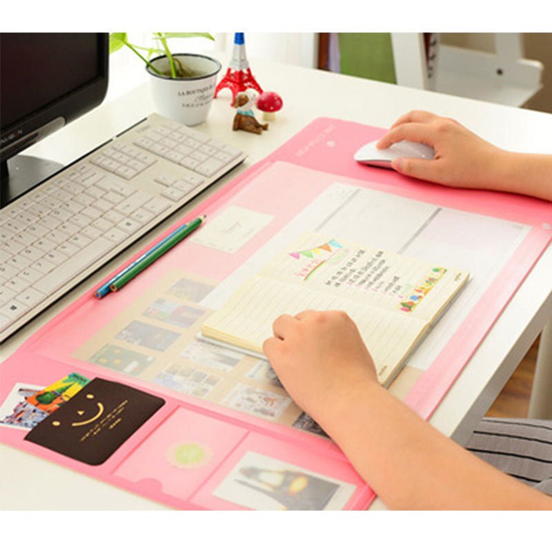 4 farver multifunktionelt skrivebordspude skrivebordsarrangør papirvarer sæt beskytte håndledsvarmepude