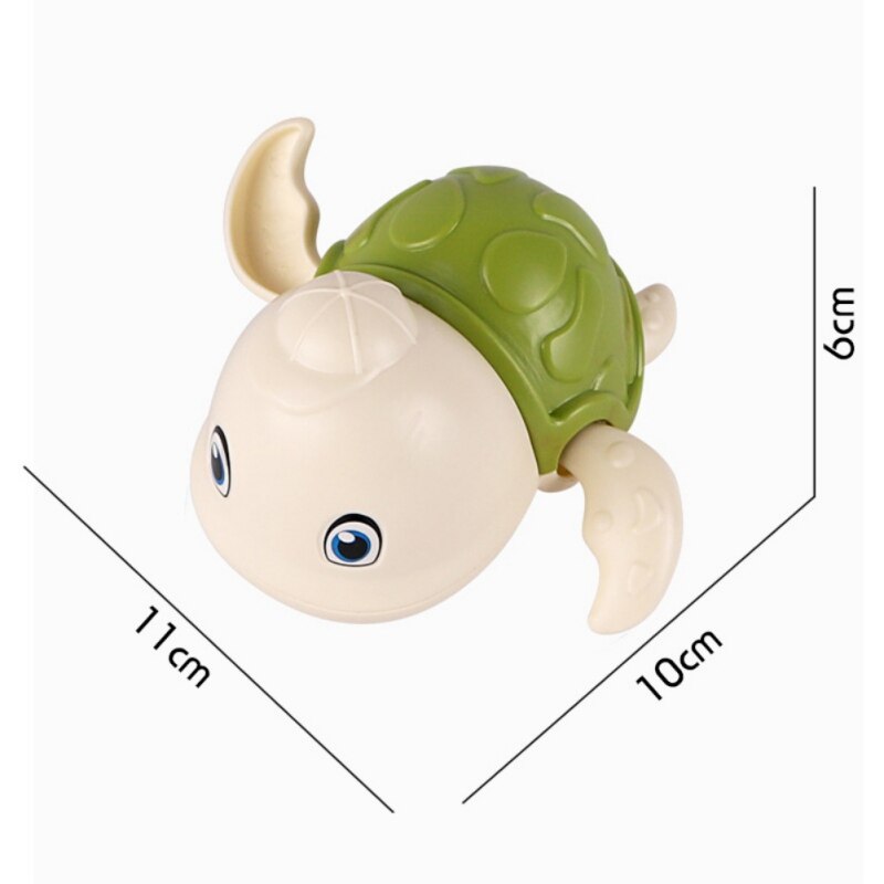 1 pc søte tegneserie delfiner klassisk baby vann leketøy spedbarn svømme fisk avviklet kjede urverk barn strand badeleker: G