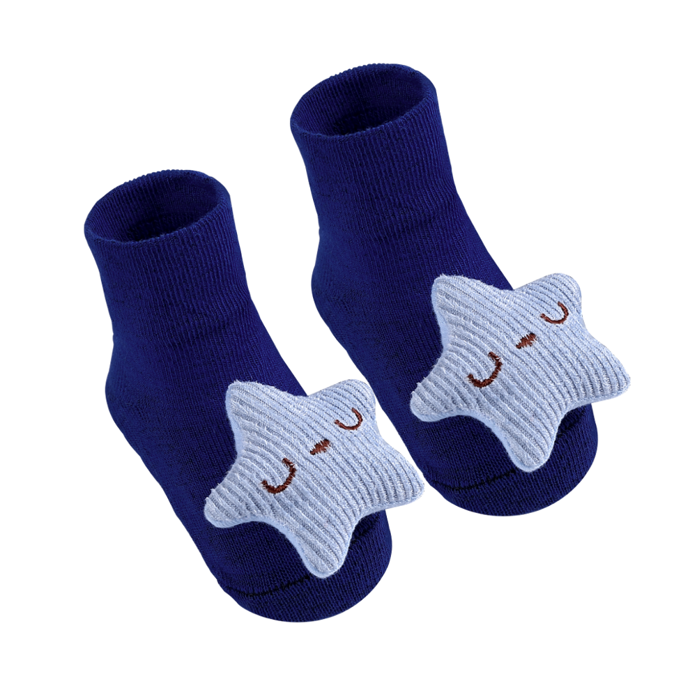 2 Paires/lot -Né Bébé Chaussettes Bébé Chaussettes En Coton Bébé Filles Belle Antidérapant Chaussettes Courtes Vêtements Accessoires Pour 0-12 Mois