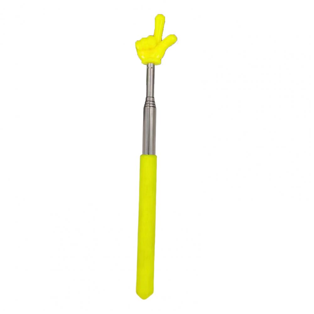 Finger Pointer Stick Retractable Portable Teachers Pointer Handheld Presenter Classroom Whiteboard Pointer Presentation Pointers: Yellow