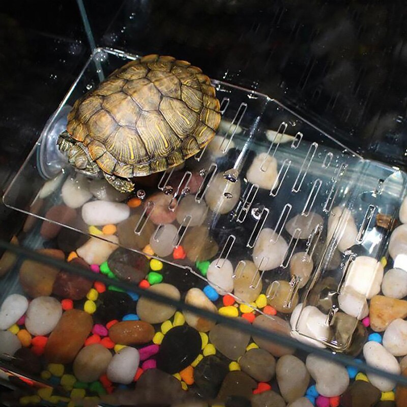 Schildpad Platform Acryl Drijvende Eiland Schildpad Reptiel Pet Koesteren Terug Drijvende Platform Schildpad Klim Plank Aquarium Tool