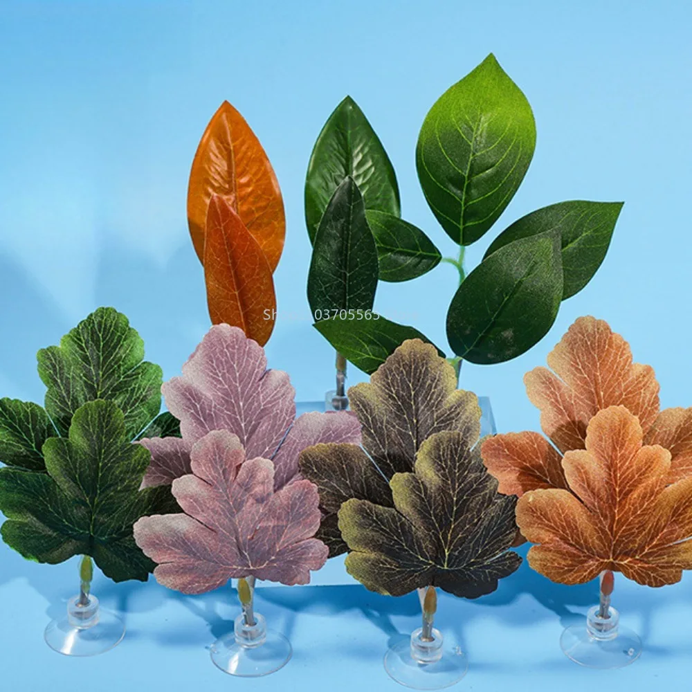 Aquarium Accessories Fish Tank Betta Leaf Fish Bed Fish Rest Spawning Leaf Aquatic Artificial Plant Hammock Simulation Landscape