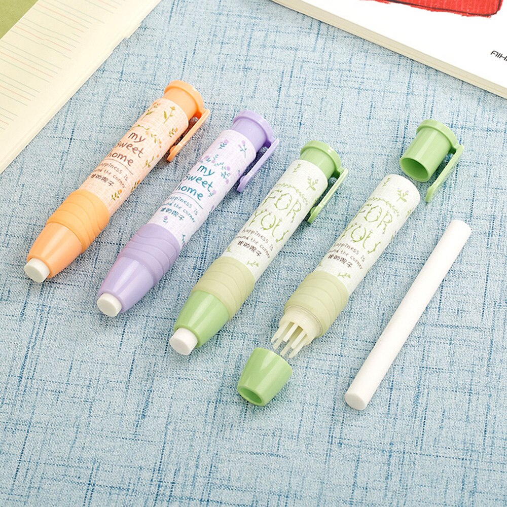 Słodka miłość seria mechaniczna gumka dzieci kreatywna gumka robić mazania jako szkolne materiały korekcyjne