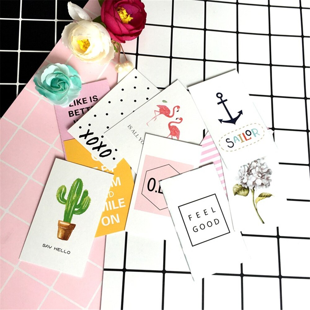 INS style small card Flamingo Card Photography photo props Background shooting ornaments card Business greeting card