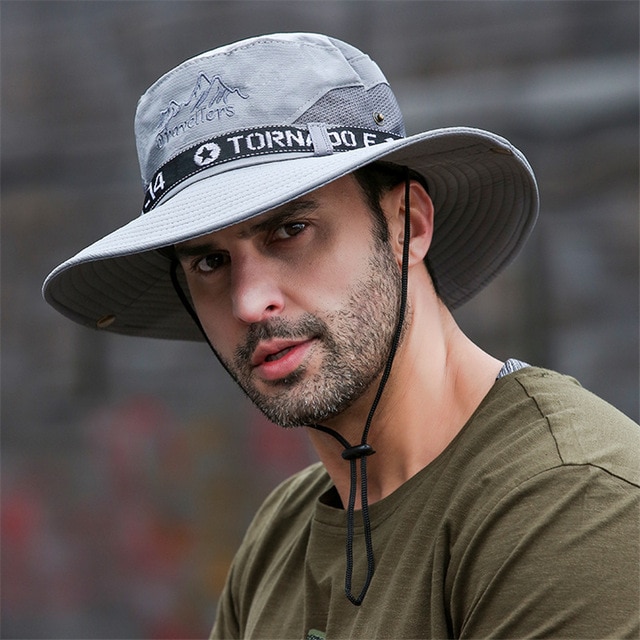 Upf 50+  solhat hat spand cowboy mænd kvinder fiskeri boonie hatte sol uv beskyttelse lang stor bred brim mesh vandreture udendørs strand kasket