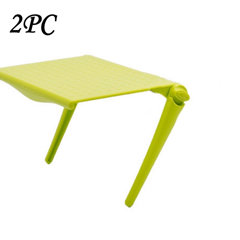 1/2PCS Adjustable TV Screen Top Storage Shelf Rack Holder Computer Monitor Desktop Stand TV Rack Display Shelf Storage Rack: 2pcs yellow