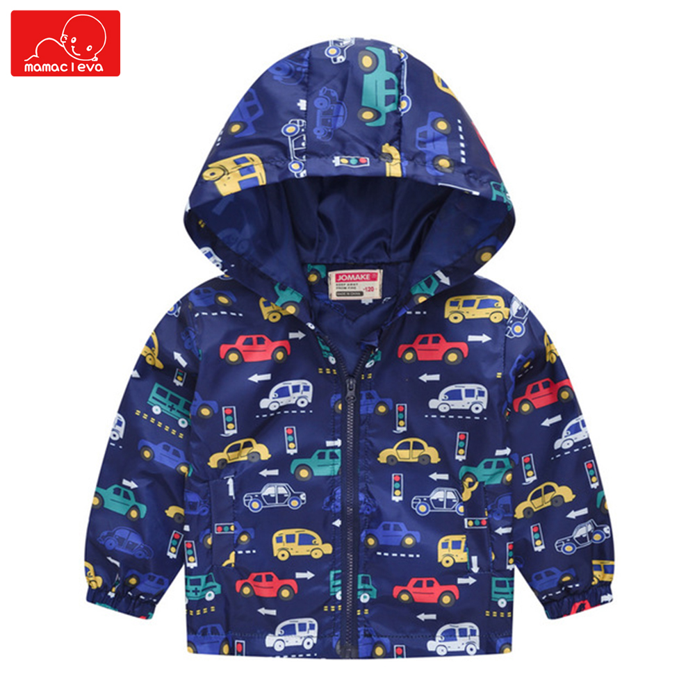 Lente herfst kids Dinosaur windjack voor jongens meisjes leuke bovenkleding kinderen hooded jassen kind overjas