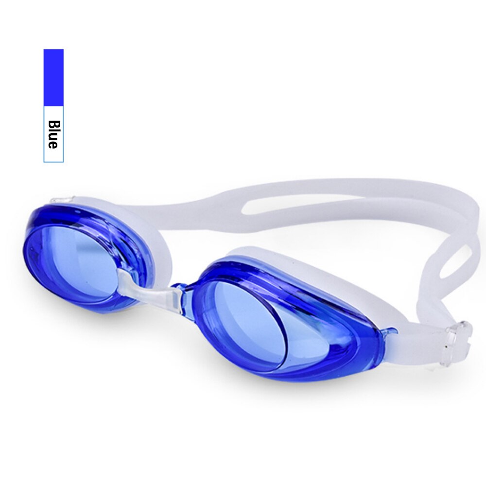 Men Swimming Goggles Anti Fog Uv Nose Bridge Adjustable Plating Waterproof Women Swim Glasses Adult Eyewear Earplug: Blue