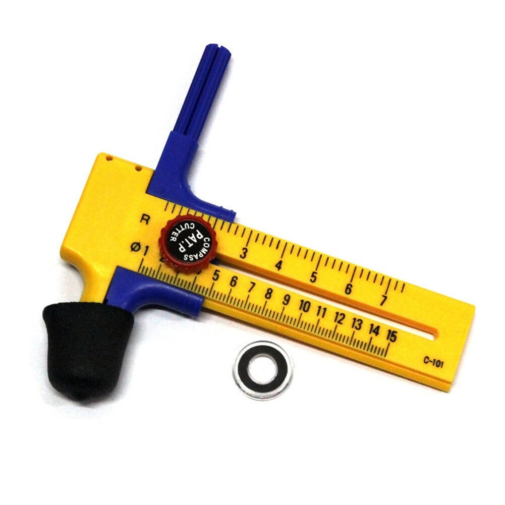 Rotary Compass Circle Cutter Circular Cutting Tool Adjustable Compass Circle Cutter Dia 10mm-150mm