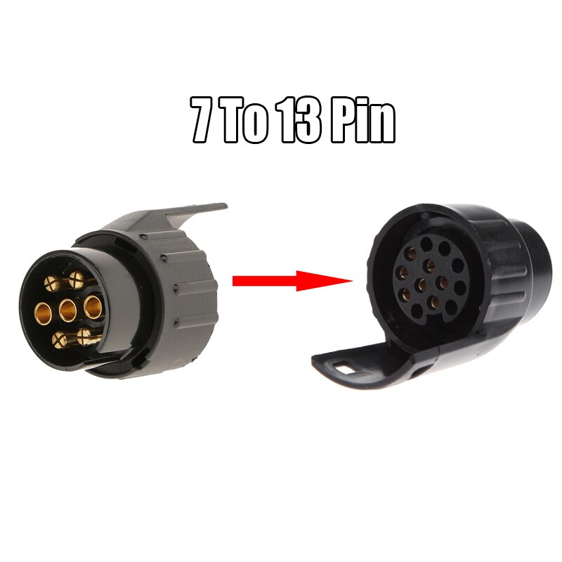 13 Pin To 7 Pin To 13 Pin Plug Connector Adapter Wiring Connector Truck Cable Towbar Socket Converter Car Trailer Truck Caravan: 7 To 13 Pin