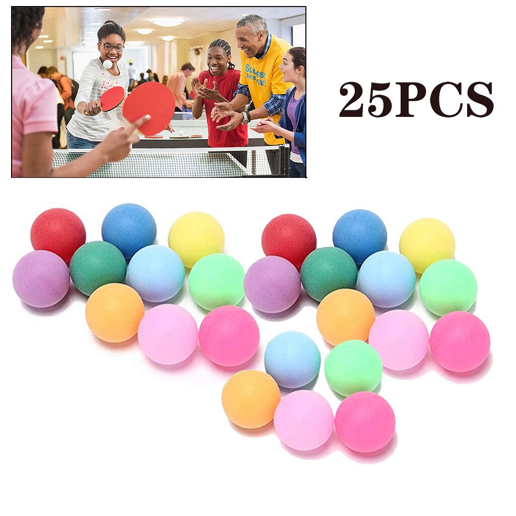 50Pcs/Pack Colored Pong Balls 40mm Entertainment Table Tennis Balls Outdoor sports plastic safe and odorless table tennis: B