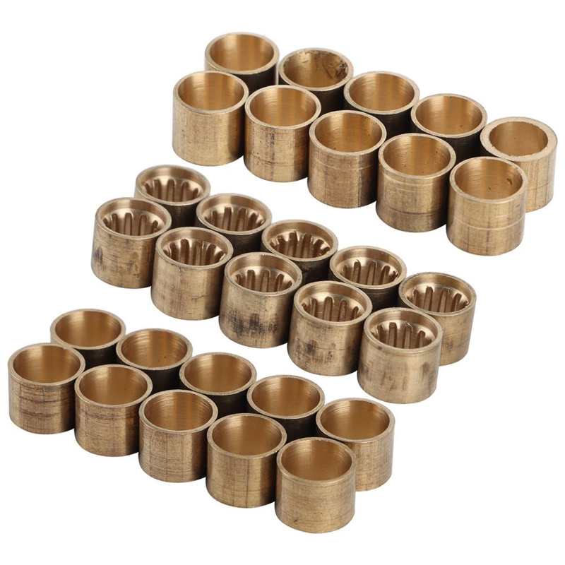Puntas de latón para taco de billar, accesorios y herramientas de reparación, 10 Uds.