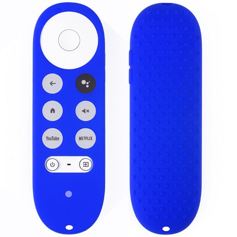 Silicone Case for Chromecast for Google TV Voice Remote Shockproof Protective Cover for Chromecast Voice Remote: Blue
