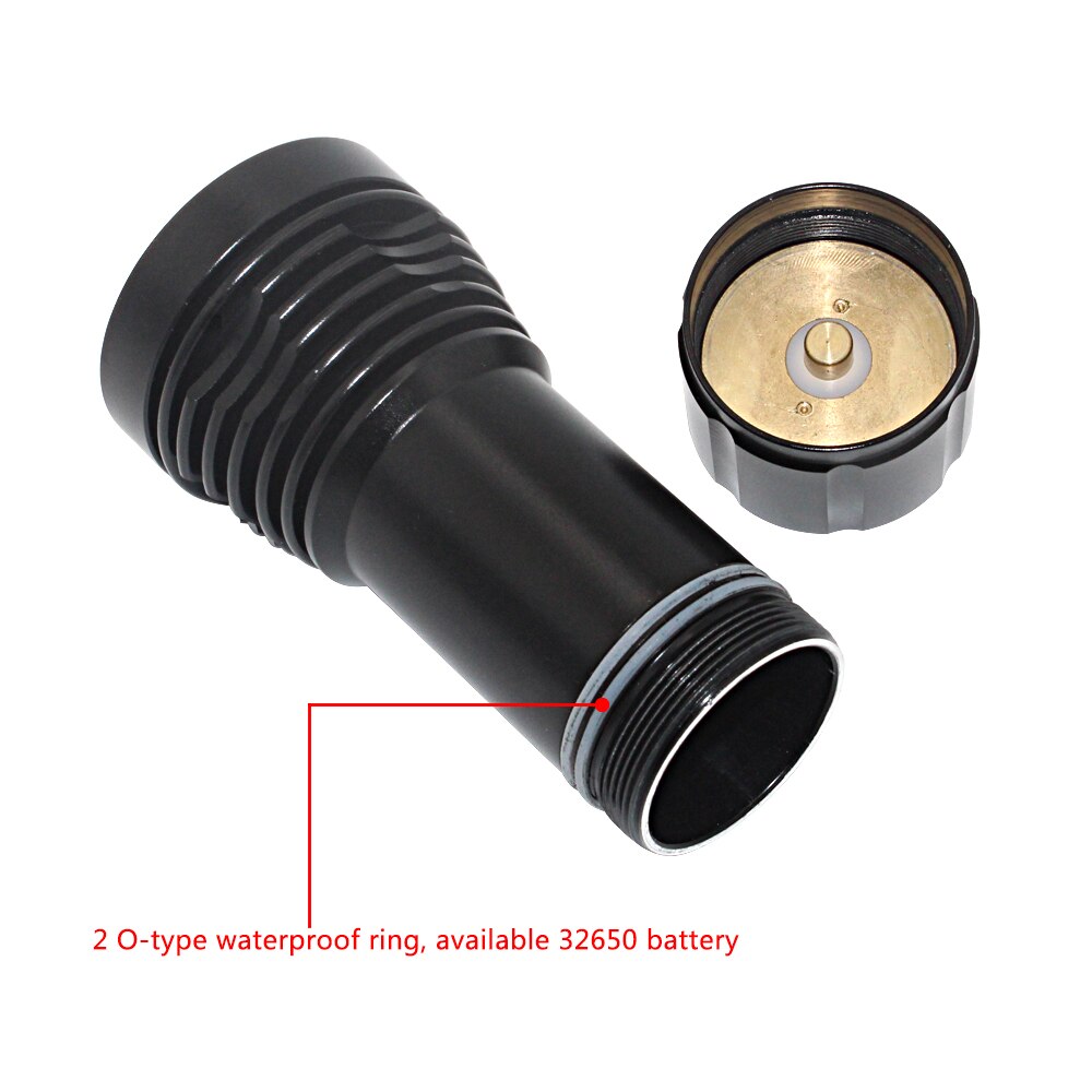 4x XM-L2 LED +2x XPE LED Photography Video Diving flashlight 4 LED Underwater Torch Waterproof Lantern+ 32650 Battery+Charger