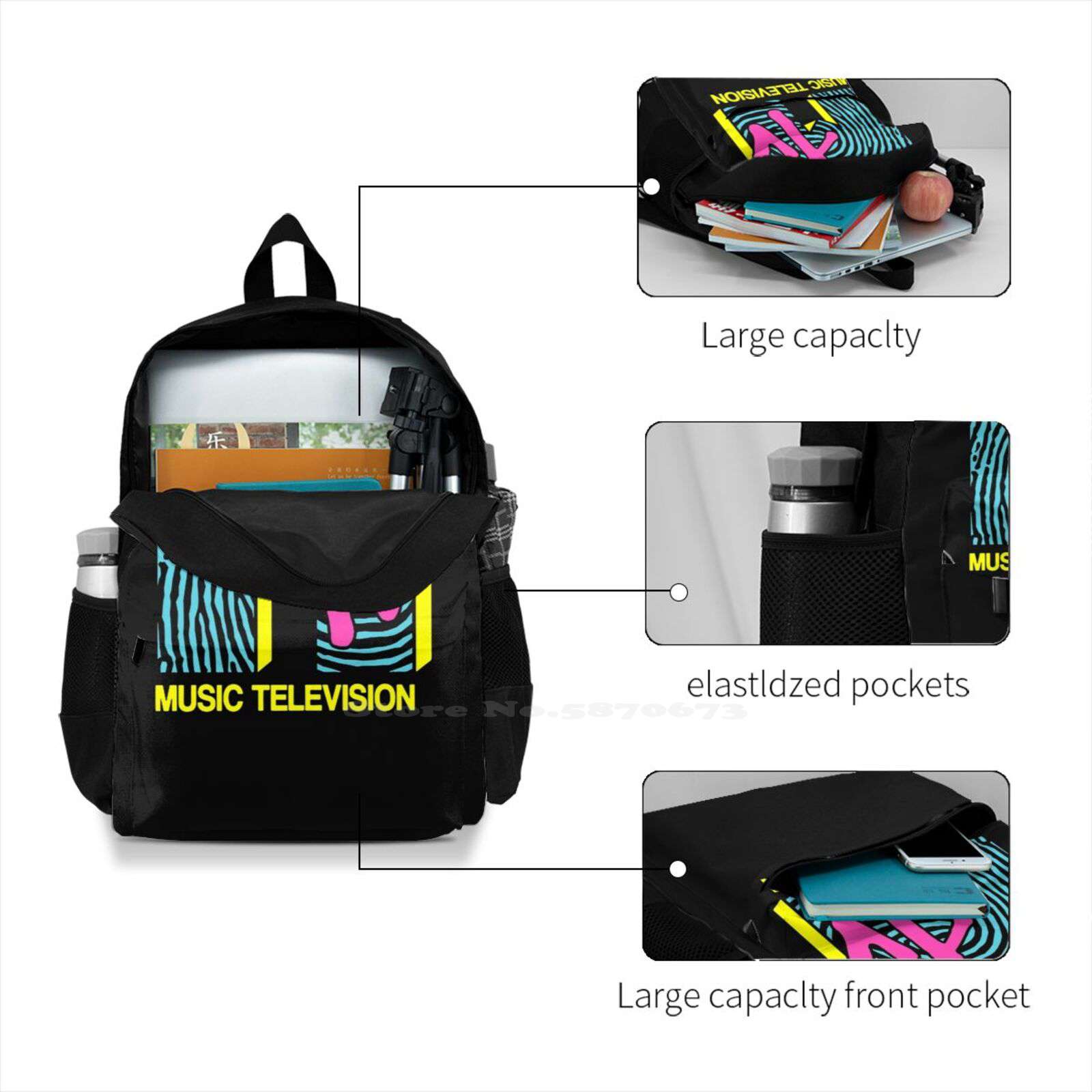 SchöNe Unfälle Passieren Kann Reise Laptop Bagpack Schule Taschen Mtv Musik Fernsehen Musik Video Musik 80S Daria Boombox