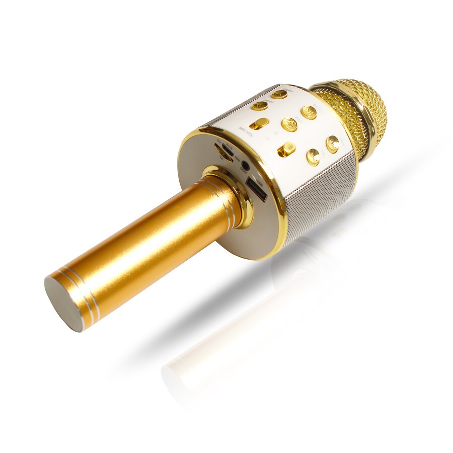 Bluetooth Wireless Microphone Handheld Karaoke Mic USB Mini Home KTV For Music Playing Singing Speaker Player