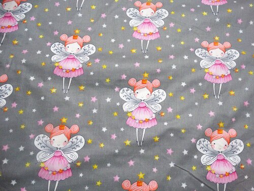 Quilting Fabric cotton Fabric Childer's Cloth Sewing Household Furinture Handmade DIY Craft Printing Angel Twill Cotton: A / 50 cm x160 cm