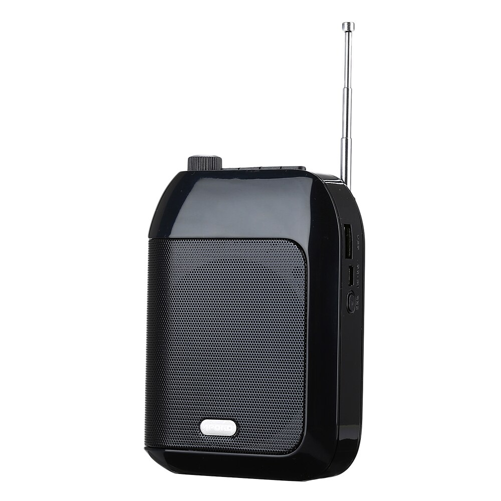 Aporo  t9 megafon bærbar 15w fm optagelse stemmeforstærker lærer mikrofon højttaler fm radio tf kortoptager megafon