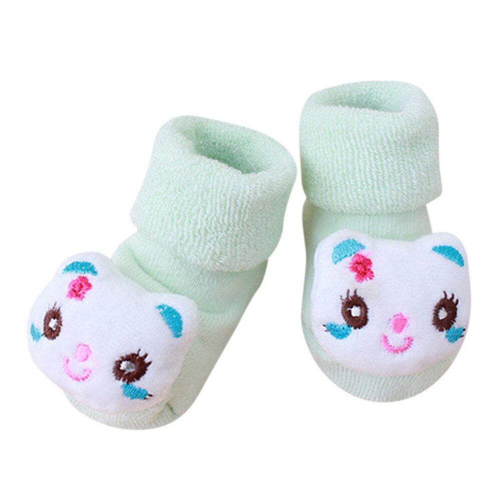 Enfant en bas âge enfants pied chaussettes hiver dessin animé mignon -né enfants bébé filles garçons anti-dérapant chaussettes pantoufle chaussures bottes: I