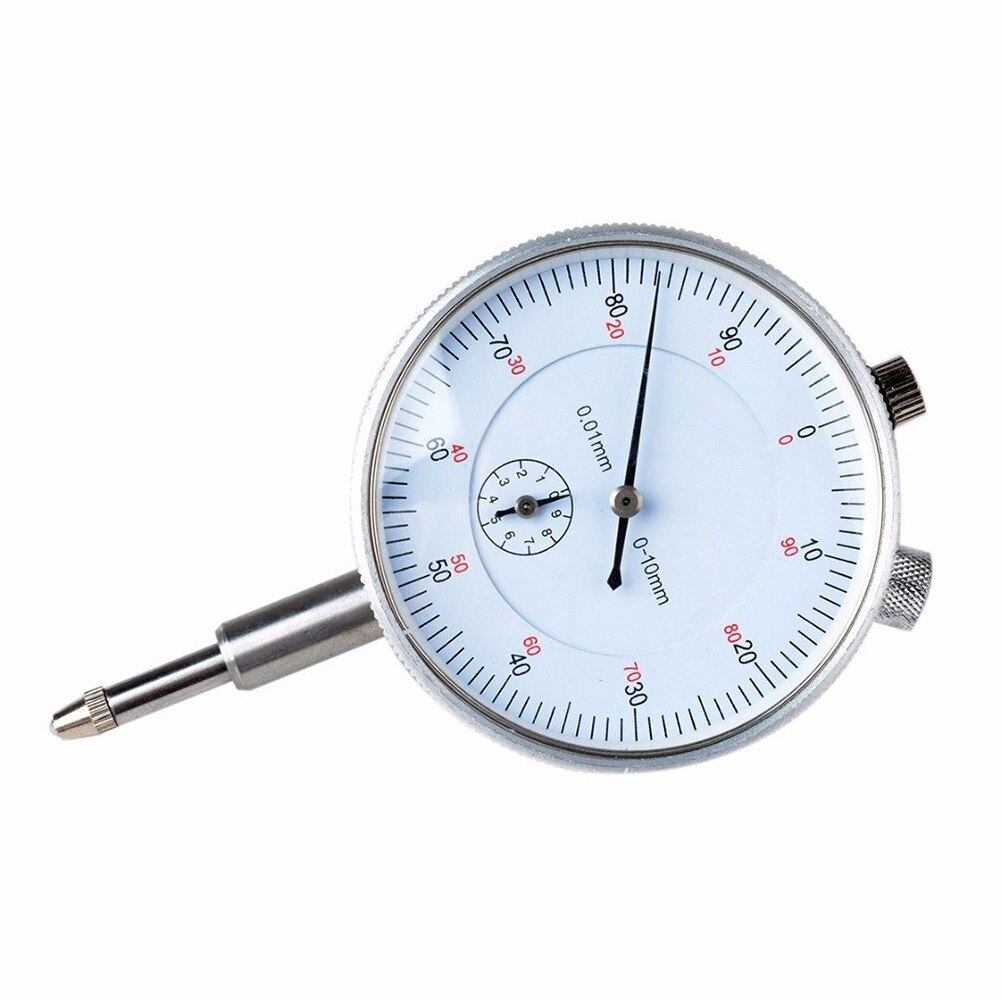 0-10mm Portable Analog Precision Dialgauge Measuring Tool Meter Gauge Dial Indicator 0.01mm Resolution Industrial Work