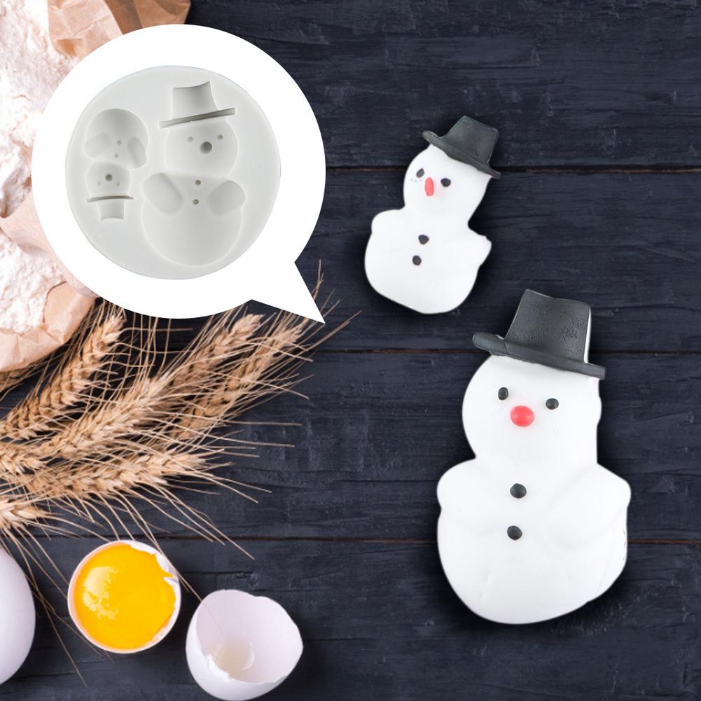 Silikon bilden Weihnachten thematisiert Kuchen Dekoration Schneemann Schokolade Chip, Der bilden Küche Backen Werkzeuge
