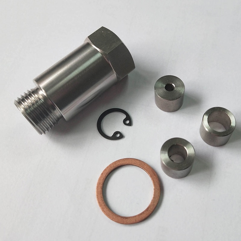 O2 Oxygen Sensor Adapter Tool with 3 Fittings Simulator 45mm Spacer Latest