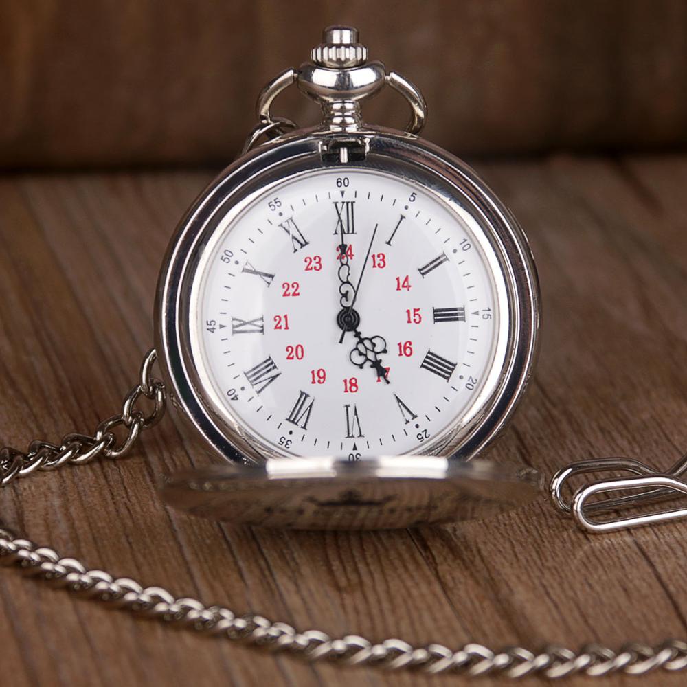 Best To My Husband Quartz Pocket Watches Vintage FOB Chain Pocket Watch Best for Lover Husband Fob watch with chain