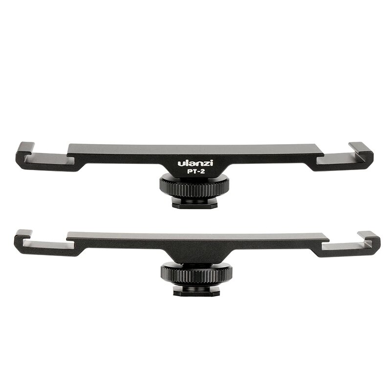 Ulanzi-Micrófono de aluminio para cámara de vídeo, placa de extensión de montaje en frío Dual, accesorio Vlogging para trípode
