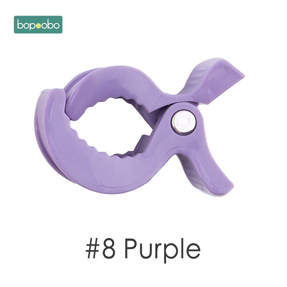 Bopoobo 6pc baby lek gymtillbehör färgglada bilbarnstol leksakslampa barnvagn barnvagn pinnar till krok täcka filt klämmor baby bitring: Lila barnvagn cip