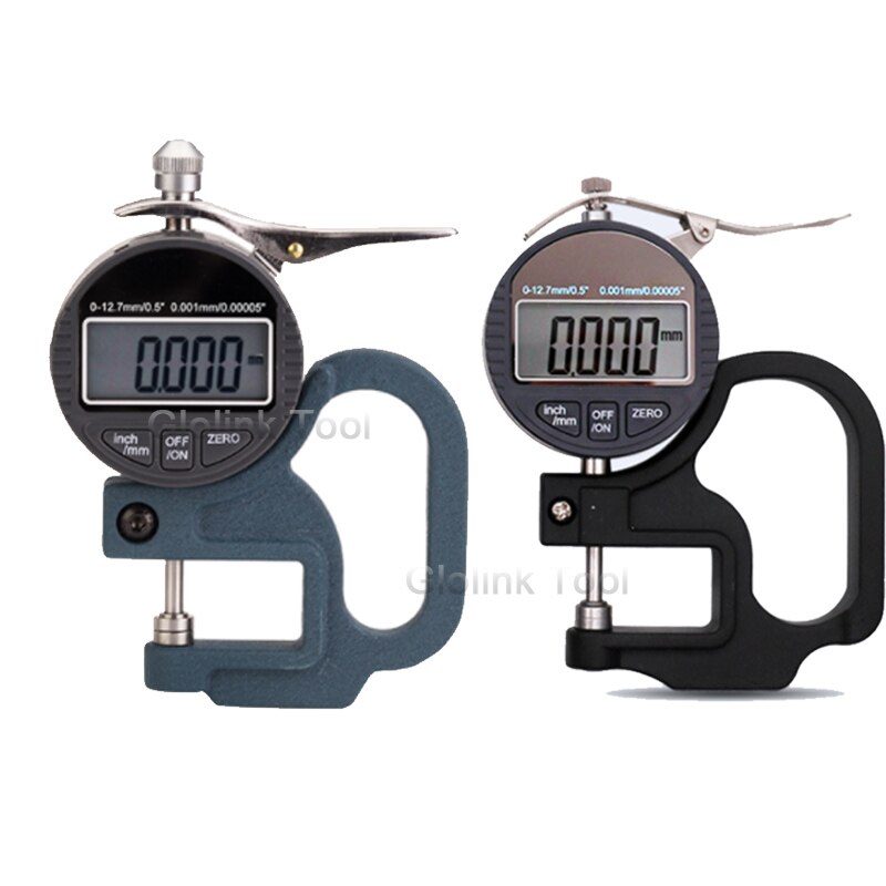 0-12.7mm Digital Micron Thickness Gauge Tester Meter Micrometer Caliper Gauge Measuring Tools 0.001mm