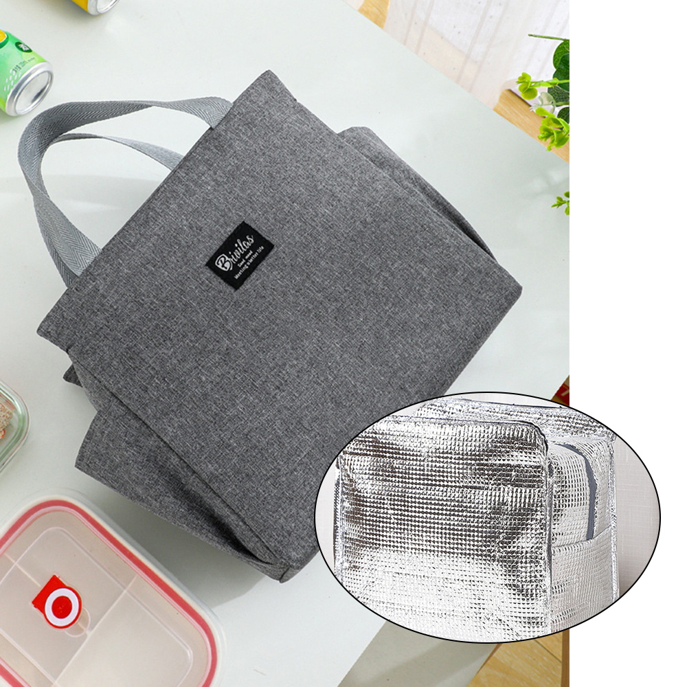 Izolowana torba na lunch Cooler Lunch Box Przenośna izolowana płócienna torba Bento Pack Termiczna torba na żywność Piknikowa torba na ryż dla kobiet i dzieci