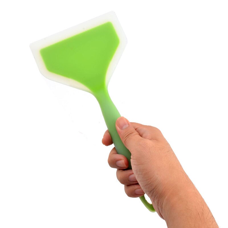Silicone Non-stick Wide Spatula for Turning Meat Pancakes Omelette and Tamagoyaki