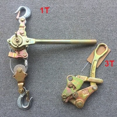 1T--3T hand puller , Japanese style ratchet cable puller hand steel wire rope puller ratchet pulling wire gri: 1200-00010