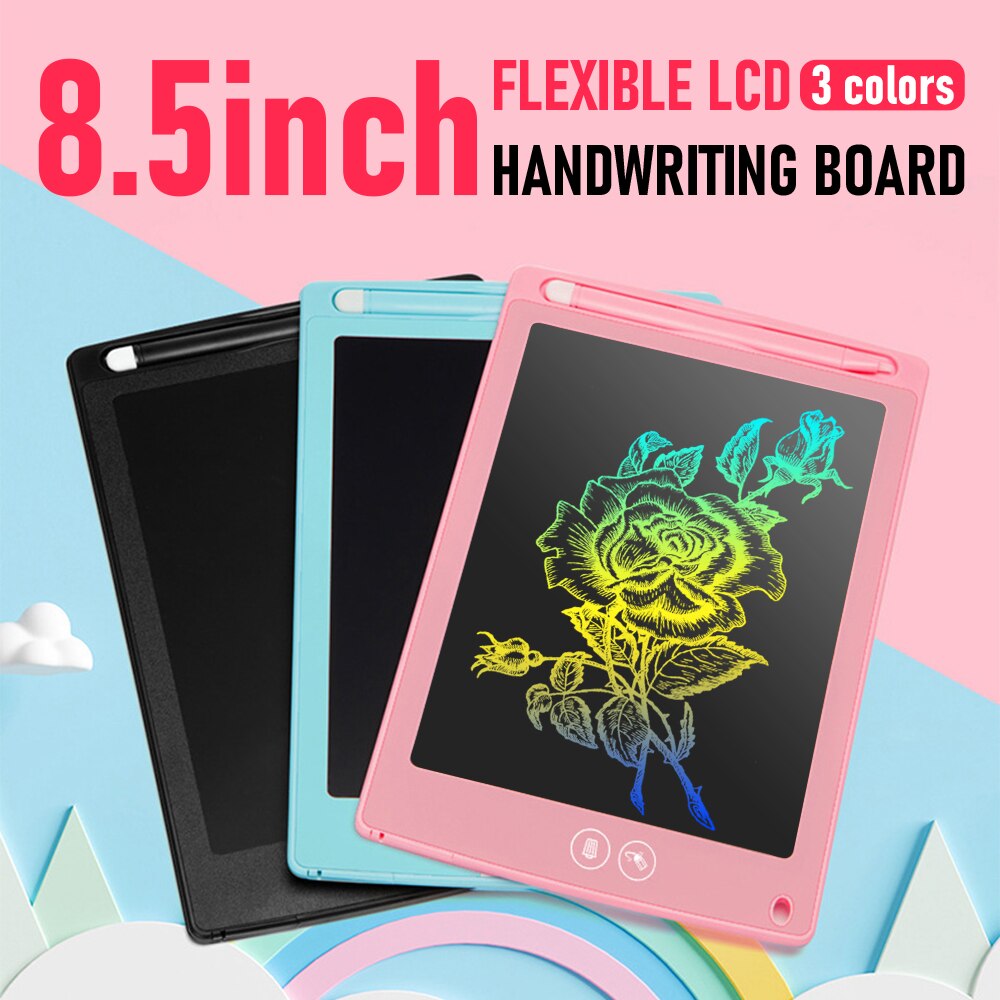 LCD Colorful Writing Tablet Partially Erasing Drawing Board Electronic Thick Pen Highlight Pads DIgital Tablets 8.5/10/12 inch