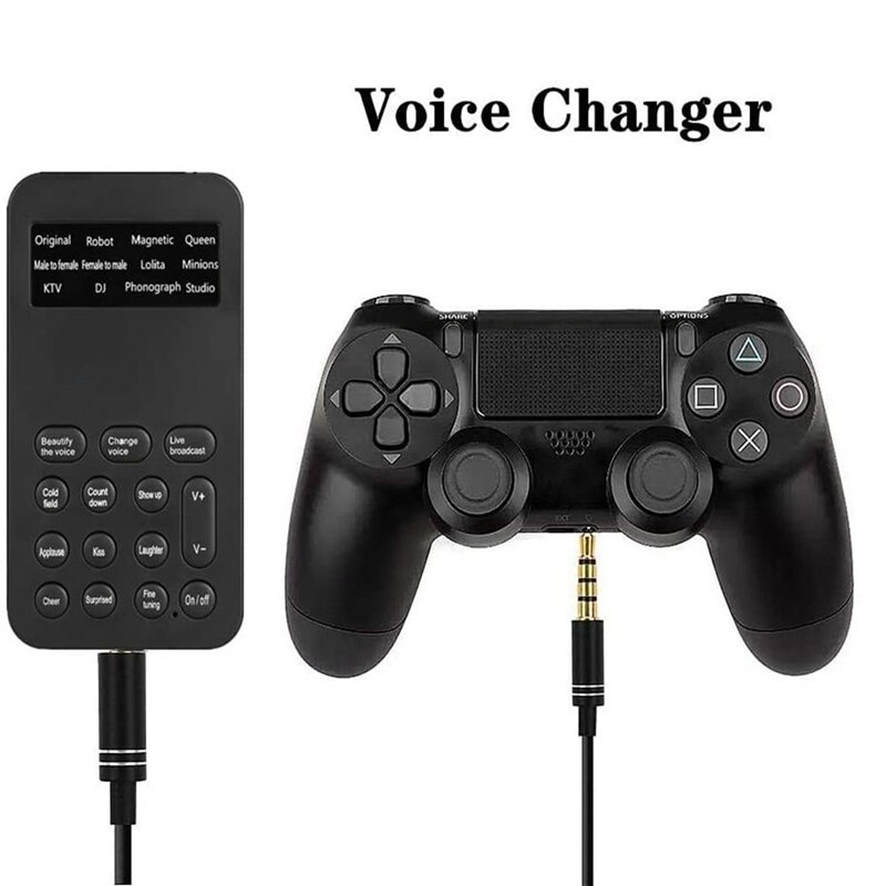 Voice Changer,Voice Changer Handheld Microphone Voice Changer Sound Effect Machine KTV, DJ, Phonograph, Recording Studio