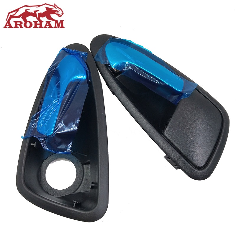 Left/Right Black Door Handles Auto Inner Door Handles ABS 6J0837113A 6J1837113A Car Interior for SEAT Ibiza GW