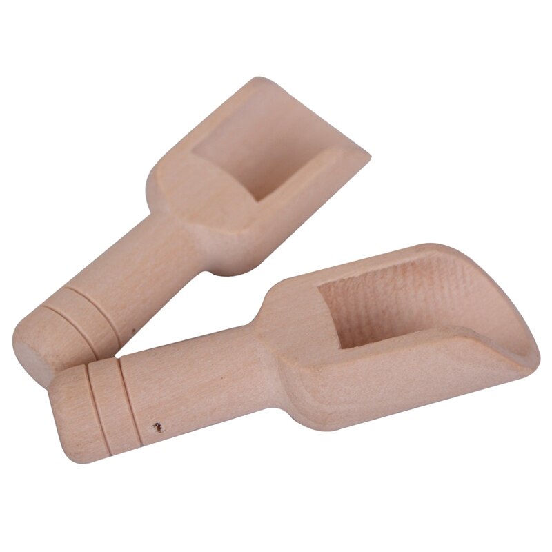 12 Stuks Mini Houten Lepel Mini Bad Zout Lepel Houten Snoep Lepel Waspoeder Lepel Set Baby Lepel