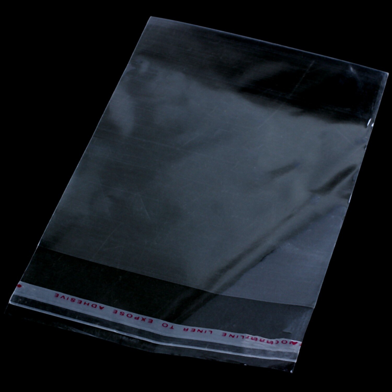 200 Clear Self Adhesive Seal Plastic Bags 14x8cm